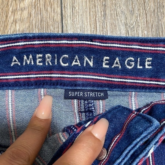 AMERICAN Eagle Outfitters Super Stretch Stripe Skirt Women’s 8 - Picture 8 of 8